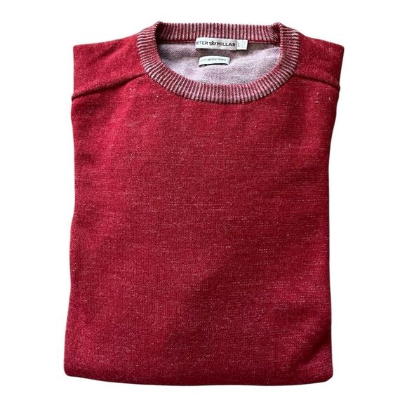 Peter Millar Rich Red Crewneck Sweater - Picture 4 of 6